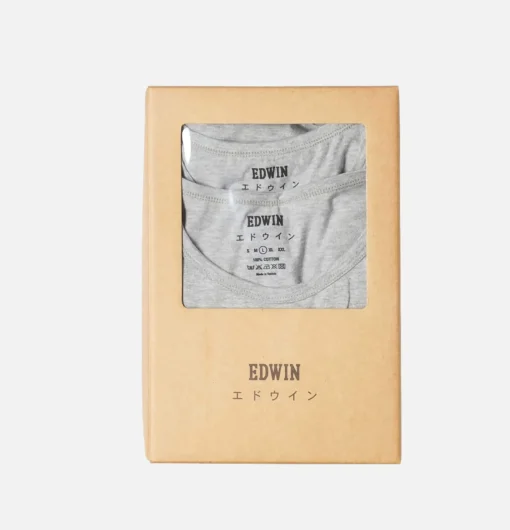 EDWIN T-shirts*T-shirt Double Pack Gris