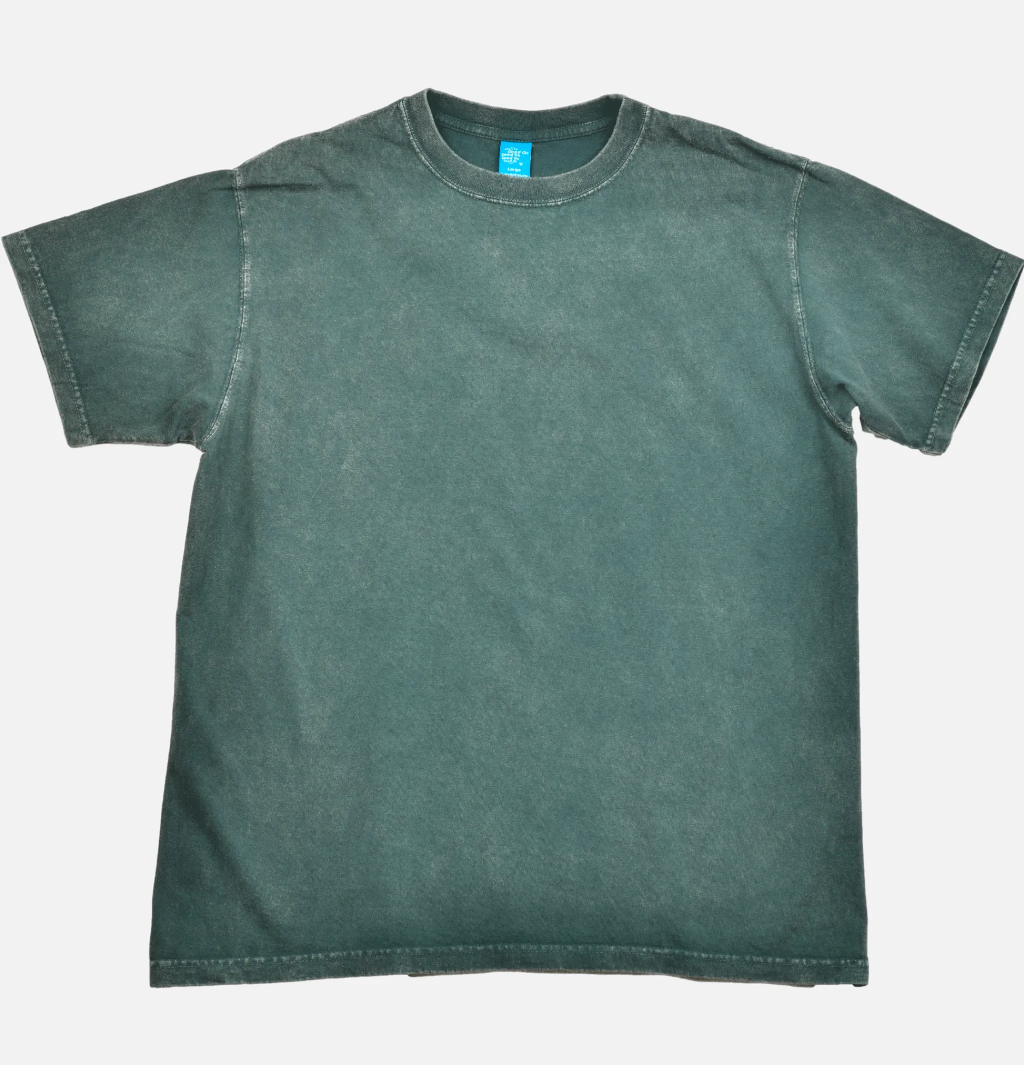 GOOD ON T-shirts*Vintage Dye Crew Tee Dark Green