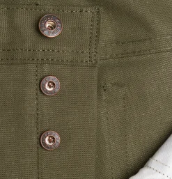 NAKED & FAMOUS Jeans*Weird Guy Army Green Duck Sel