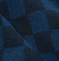 UNIVERSAL WORKS Blousons & Manteaux*Windcheater Jacket Navy Checkerboard