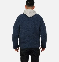 COLDBREAKER Sweats & Polaires*Zip Up Vee Cardigan Darkblue