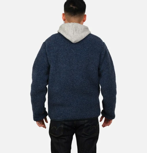 COLDBREAKER Sweats & Polaires*Zip Up Vee Cardigan Darkblue